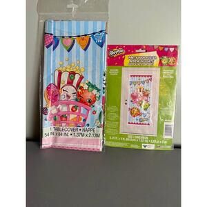 Shopkins Party Tablecover & Door Poster New
